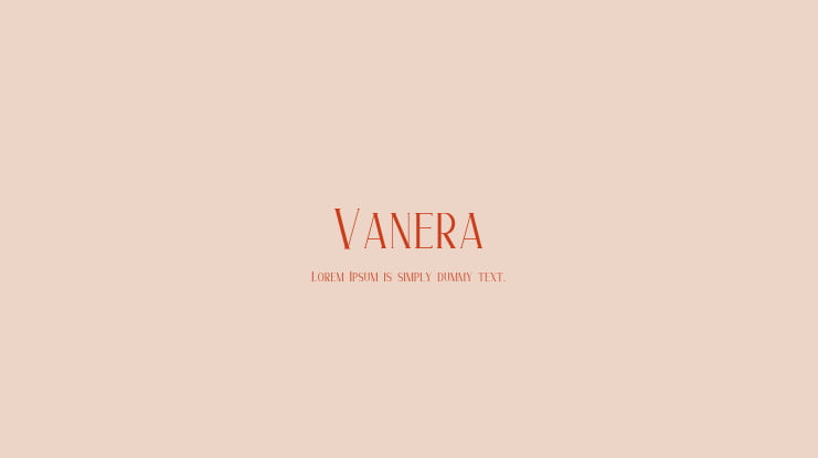 Vanera Font