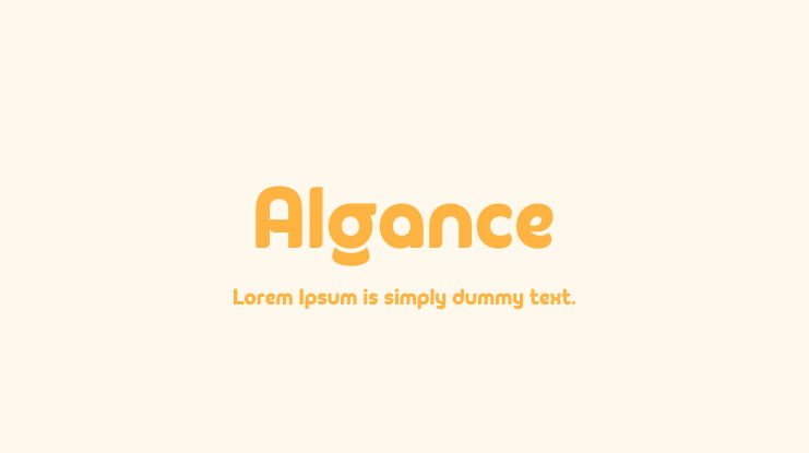 Algance Font