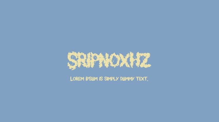 Sripnoxhz Font