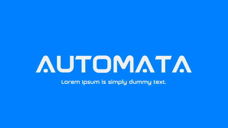 AUTOMATA Font