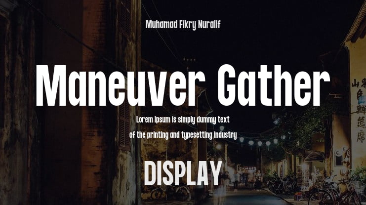 Maneuver Gather Font Family