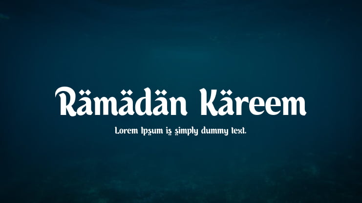 Ramadan Kareem Font