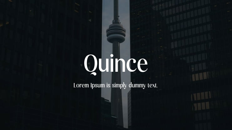 Quince Font