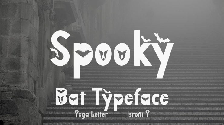 Spooky Bat Font