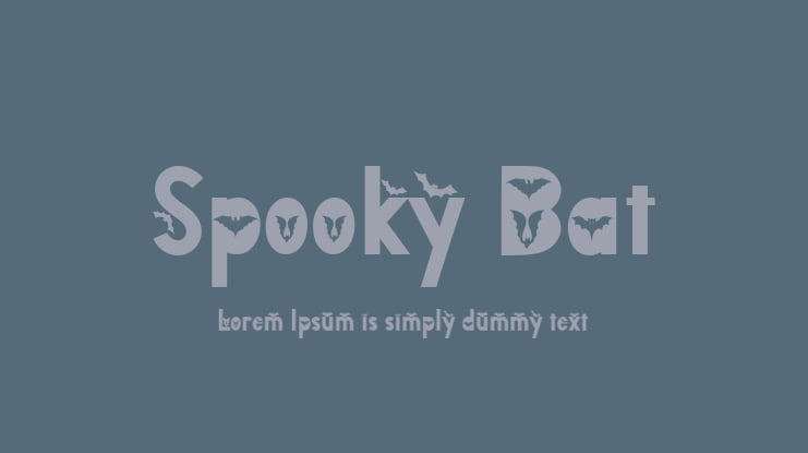 Spooky Bat Font