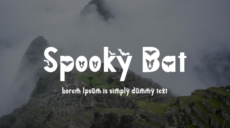 Spooky Bat Font