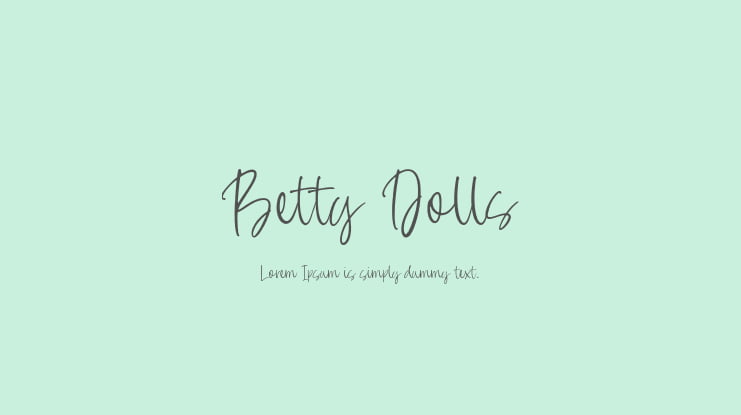 Betty Dolls Font