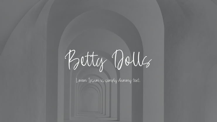 Betty Dolls Font