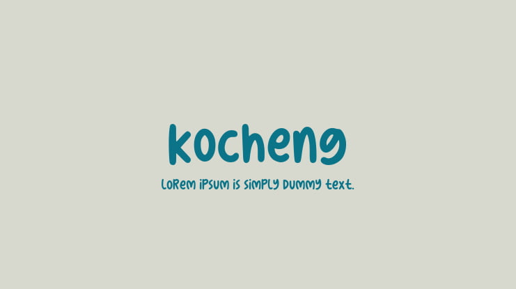 Kocheng Font