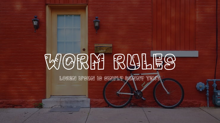 Worm Rules Font