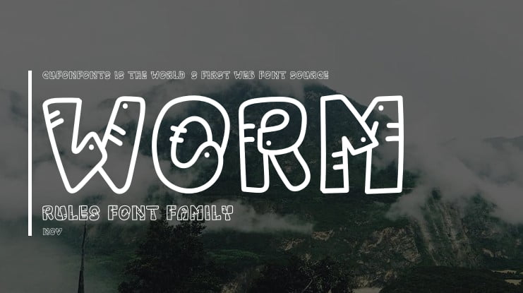 Worm Rules Font