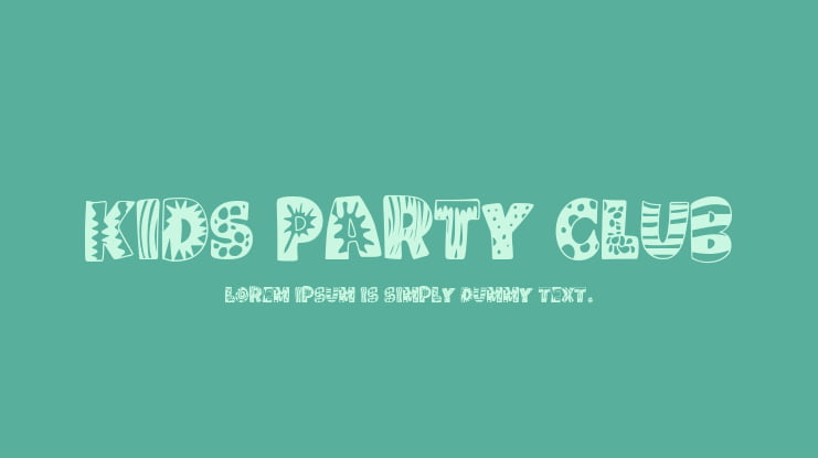 Kids Party Club Font