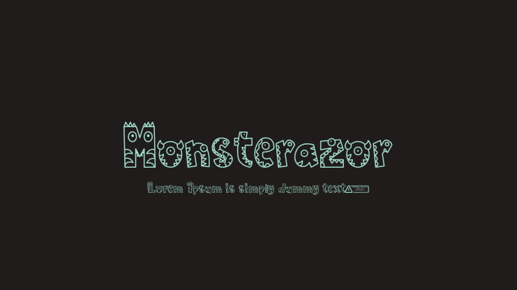 Monsterazor Font