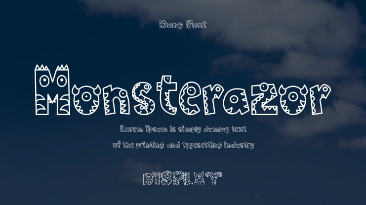 Monsterazor Font