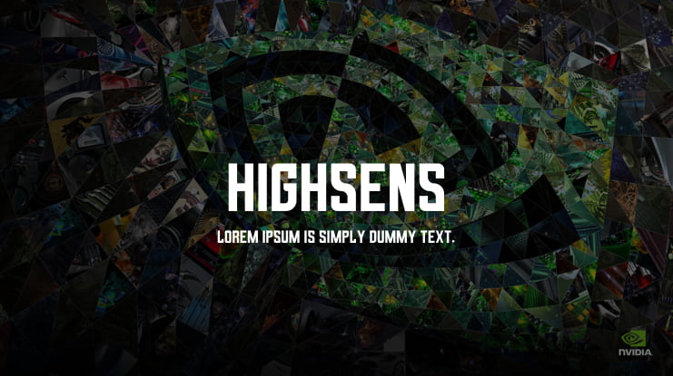 HIGHSENS Font