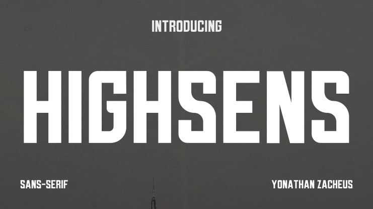 HIGHSENS Font