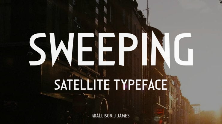 Sweeping Satellite Font