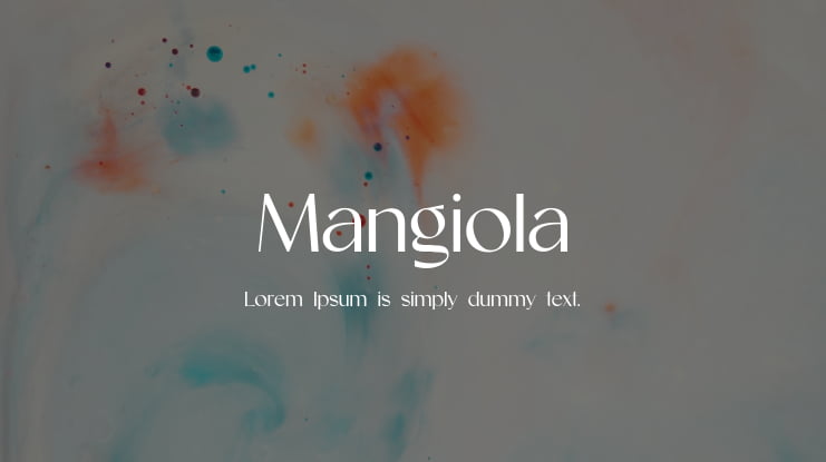 Mangiola Font