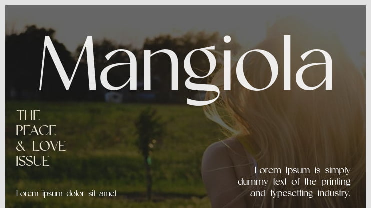 Mangiola Font