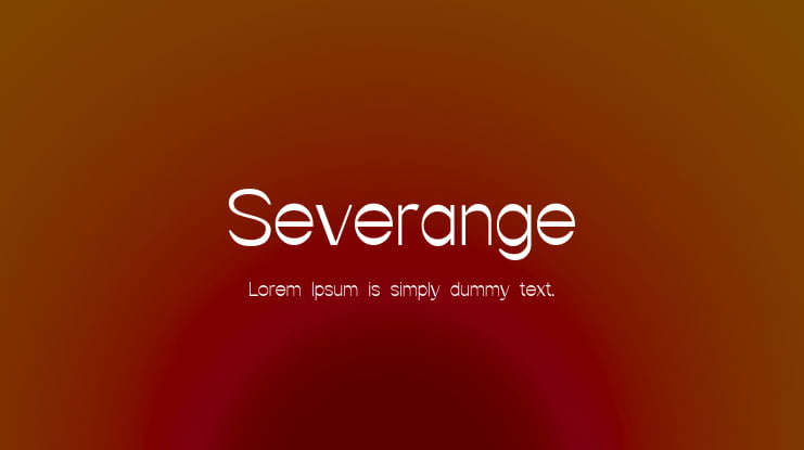 Severange Font