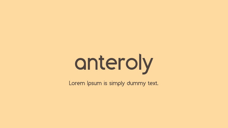 anteroly Font