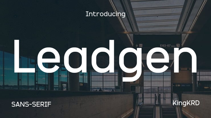 Leadgen Font