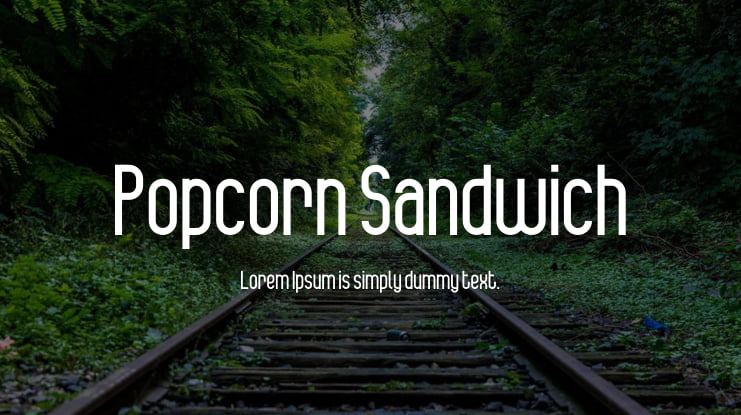 Popcorn Sandwich Font