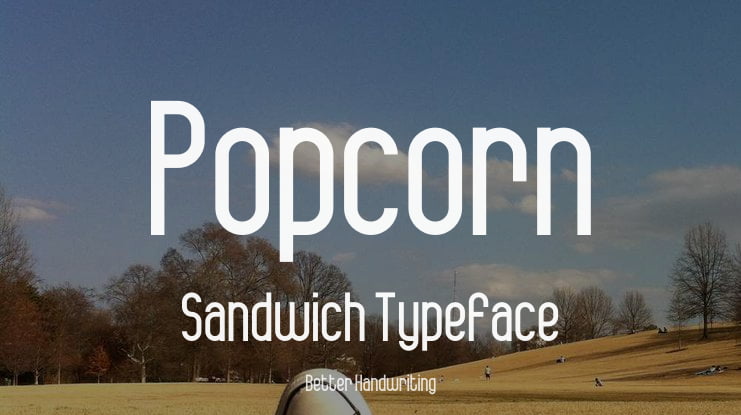 Popcorn Sandwich Font