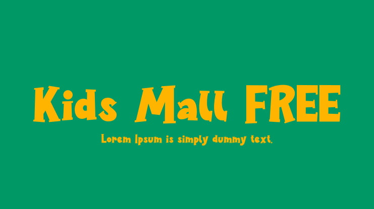 Kids Mall FREE Font