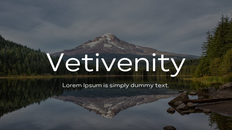 Vetivenity Font Family