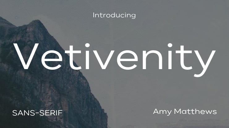 Vetivenity Font Family