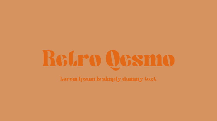 Retro Qesmo Font