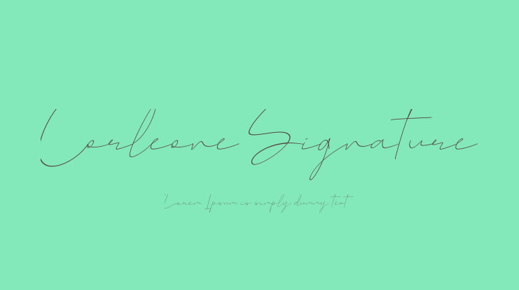 Corleone Signature Font