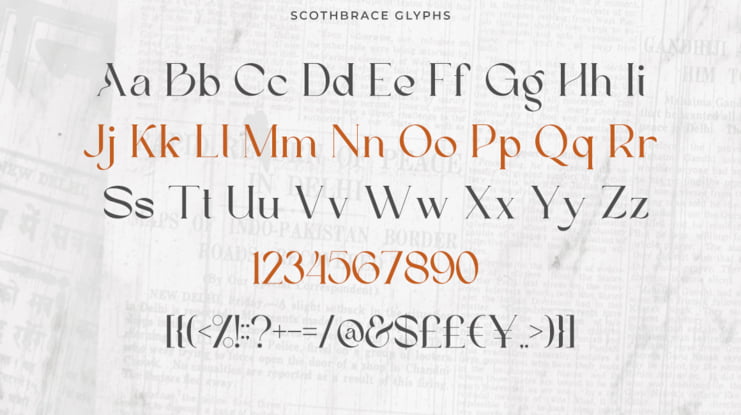 Scoth Brace Font