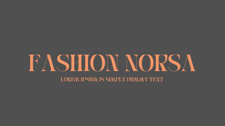 Fashion Norsa Font