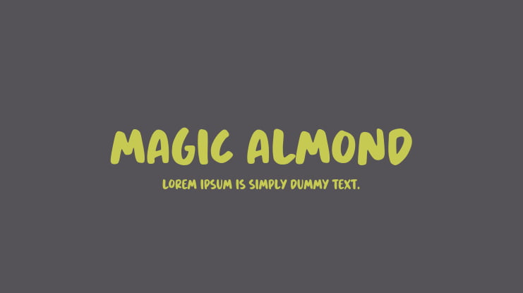 Magic Almond Font