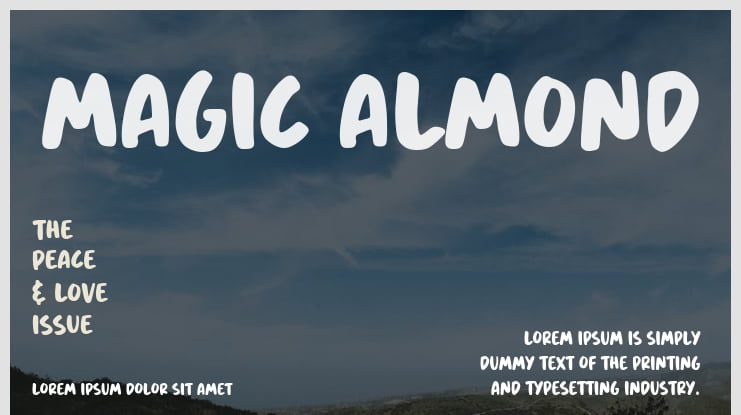 Magic Almond Font