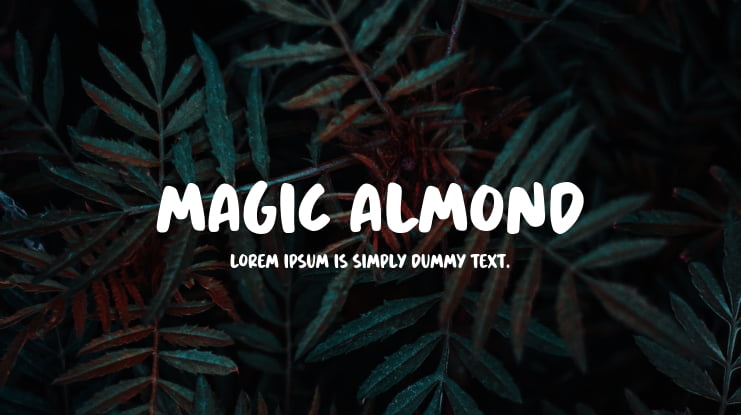 Magic Almond Font