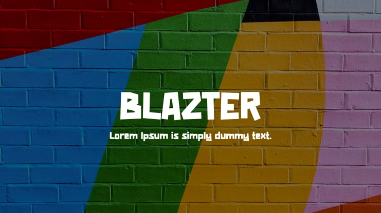 BLAZTER Font