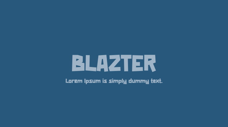 BLAZTER Font