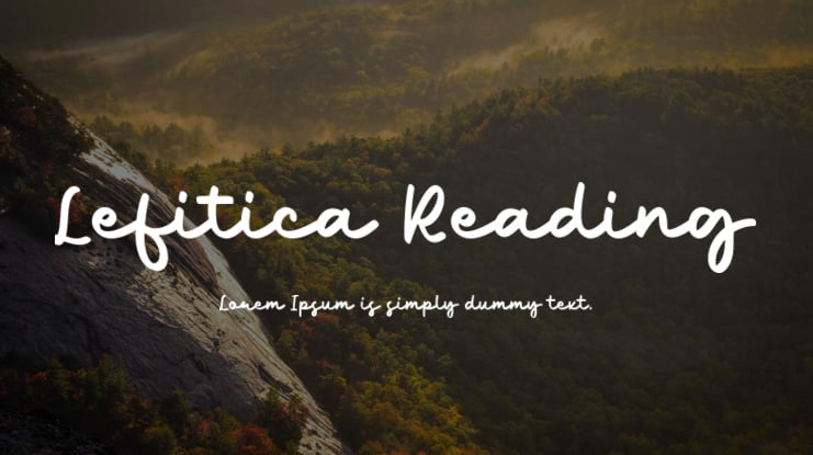 Lefitica Reading Font