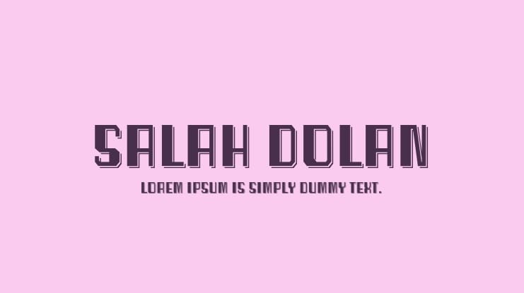 Salah Dolan Font