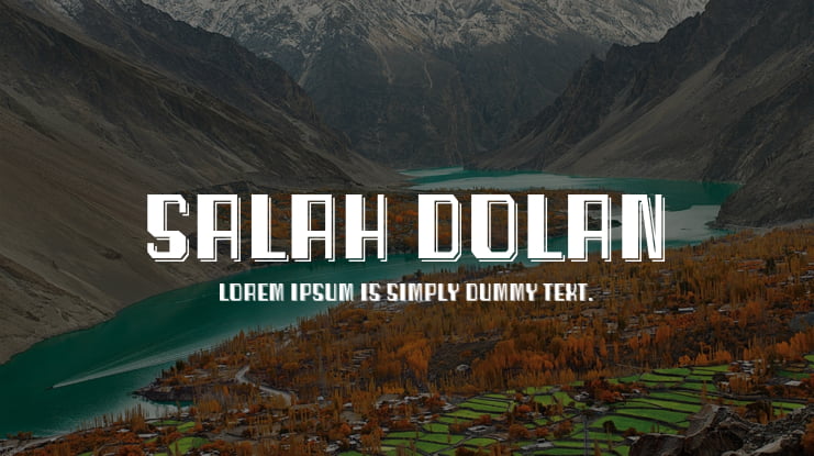 Salah Dolan Font