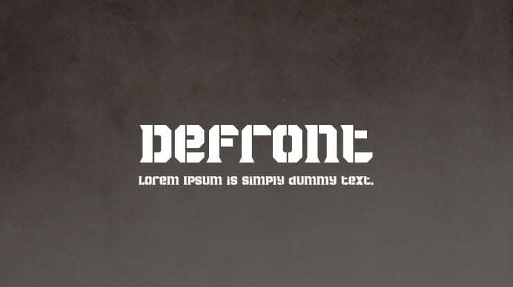 Defront Font