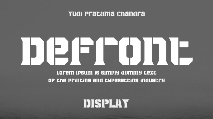 Defront Font