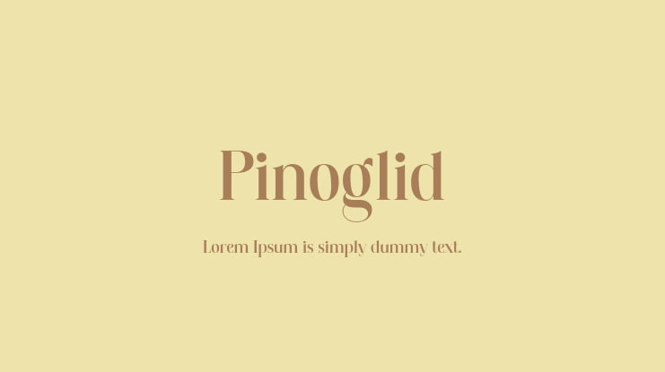 Pinoglid Font Family