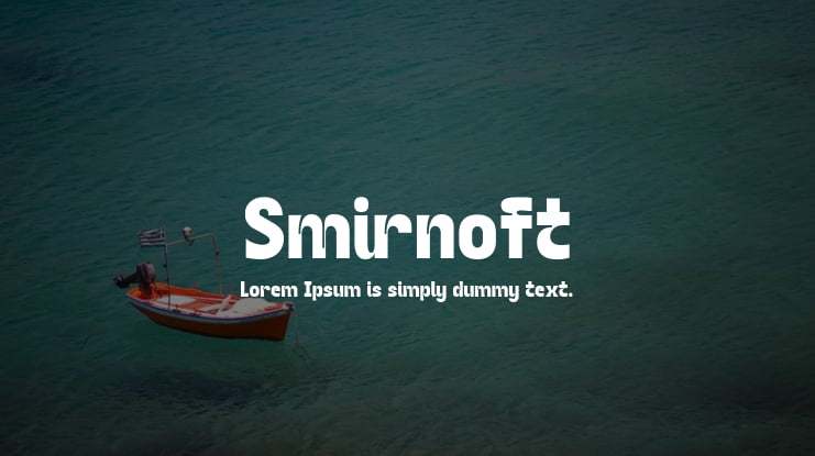 Smirnoft Font