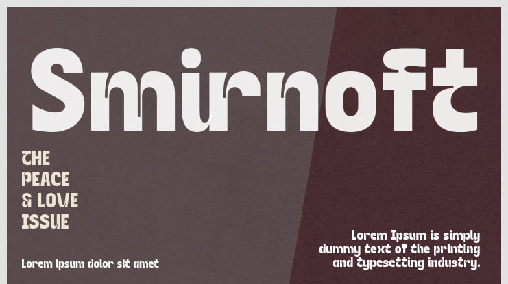 Smirnoft Font