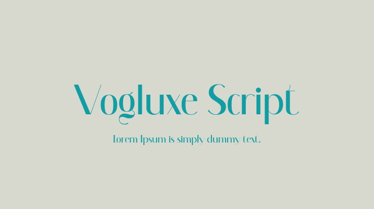 Vogluxe Script Font Family