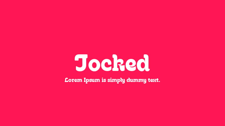 Jocked Font Family